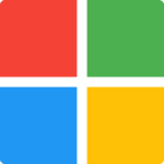 Ein quadratisches BrainyMotion-Logo, unterteilt in vier farbige Quadranten: rot (oben links), grün (oben rechts), blau (unten links) und gelb (unten rechts), getrennt durch ein dunkelgrünes Kreuz.